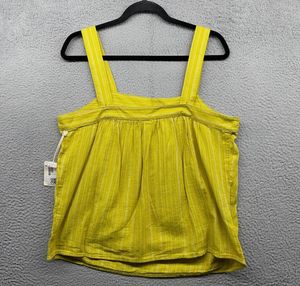 Yellow Striped Tank Top