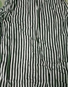 Striped Cold Shoulder Button Down