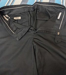 Wills Classic Black Formal Pants