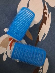 Blue Hair Rollers(set Of 5)