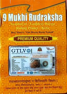 9 Mukhi Rudraksha Locket