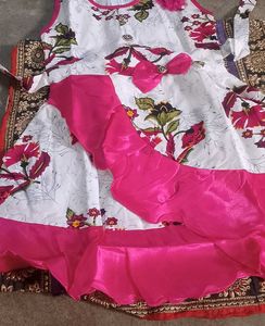 Knee Length cotton frock both for kids and girlsNa