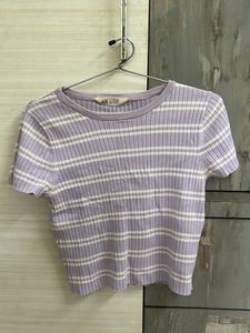 H&m Lavender Basic top