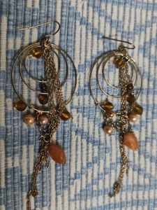 Boho Chic Beaded Drop Earrings