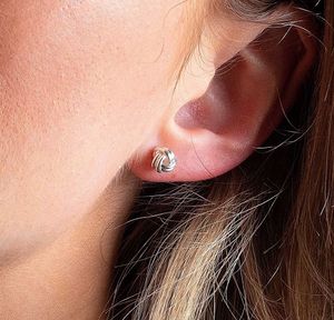 Silver Knot Earrings