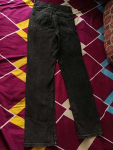 Wide Leg Grey Wash Jeans