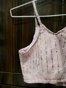 Pink Sequin Top