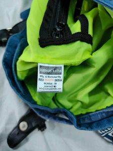 Blue Canvas Backpack