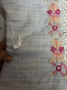 Ice Blue Kurta