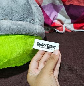 Angry Birds Corporal Pig Stone Helmet Plush
