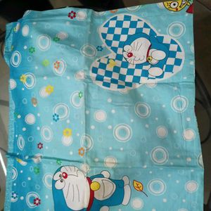 Doraemon Single Bedsheet With Pillow Cover