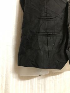 Ricace Black Formal Waistcoat