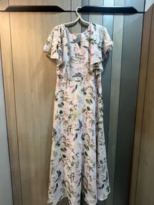Floral Flutter Sleeve Dress