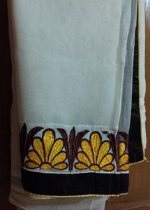 Cream Color Saree