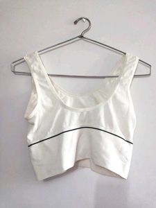 White Sports Bra