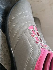 Flite Shoes - Grey And Pink Colour