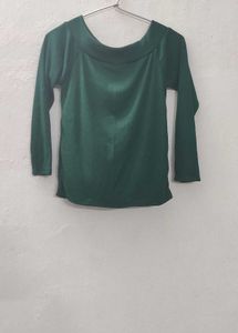 Green Knit Top