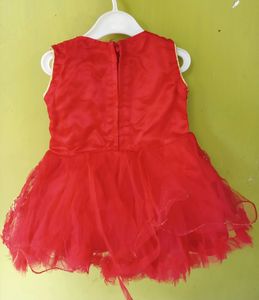 Red Net Frock