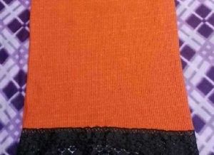 Orange Garam winter kurti