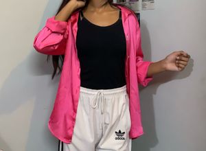 Hot Pink Oversized Shirt