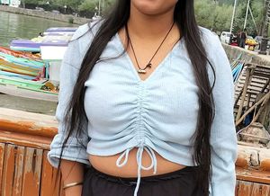 Blue Crop Top