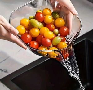 Clazkit Transparent Kitchen Sink Drain Basket