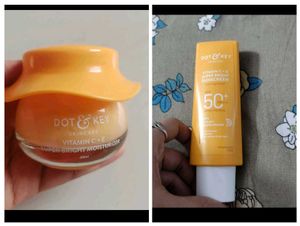 Dot Nd Key Moisturizer 60 Ml+80g Sunscreen New