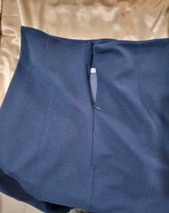 Elegant Blue Midi Skirt