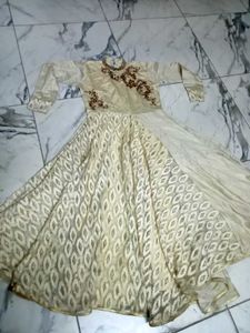 Anarkali White Gown