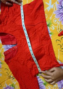 Pure Hakoba Blouse (red)