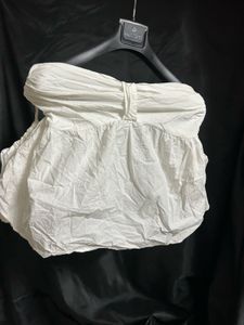 White Puff Sleeve Top