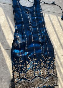Embroidered Blue Kurta