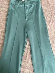 Beige High Waste Trouser