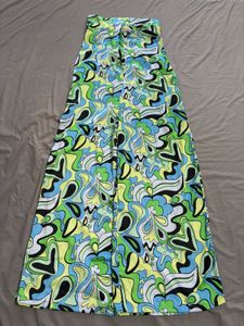 Abstract Printed Tube Jumpsuit