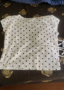 Polka Dot Print Top