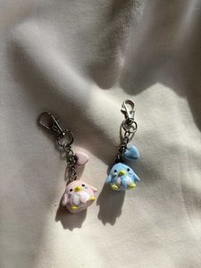 Penguin With Tie Clay Keychains (1 Pc)