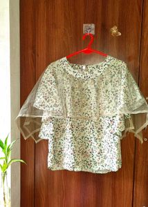 Floral Print Layered Top