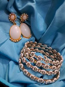 Earings and Bangle Jewellery Set