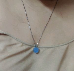 Blue Pendant With Chain Free