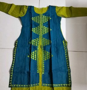 Green And Blue Kurti
