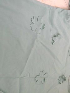 Cute Floral Cut Out Top