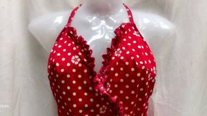 Red Polka Dot Swimsuit