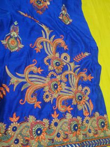 Elegant Blue Embroidered suit salwar dupatta