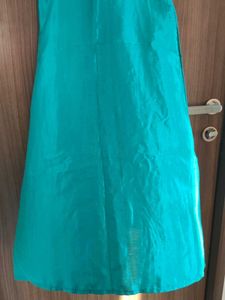 Teal Ethnic Kurta Top with pant set