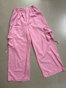 Pink Parachute Cargo Pants