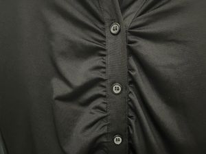 H&amp;M Black Ruched Mini Dress