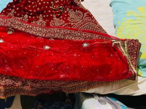 Red and Gold Bridal Lehenga