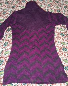 Vintage Chevron Knit Coat