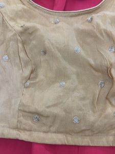 Red Embellished Saree