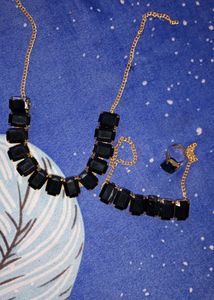 Necklace Set For Women Black 🖤